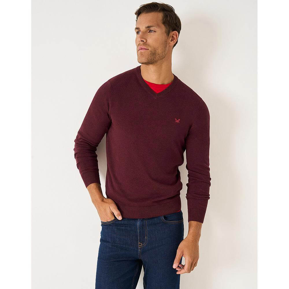 Crew Clothing Organic Cotton V-Neck Jumper